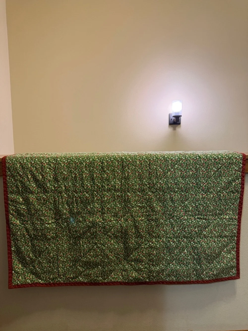 Handmade Floral Patchwork Quilt - Throw Blanket